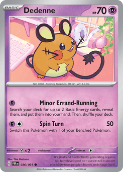 Dedenne 36 — Paldean Fates