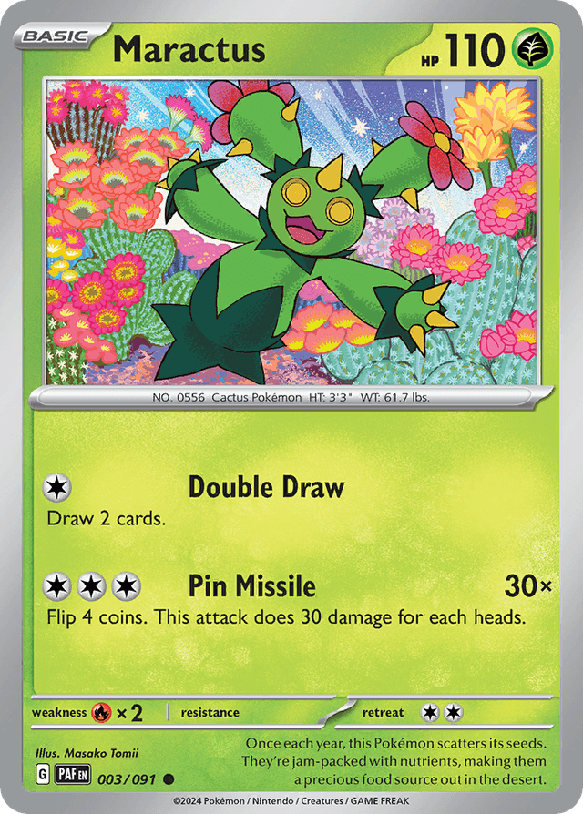 Carta Maractus 3/91 do set Paldean Fates — Pokémon TCG | Bynx