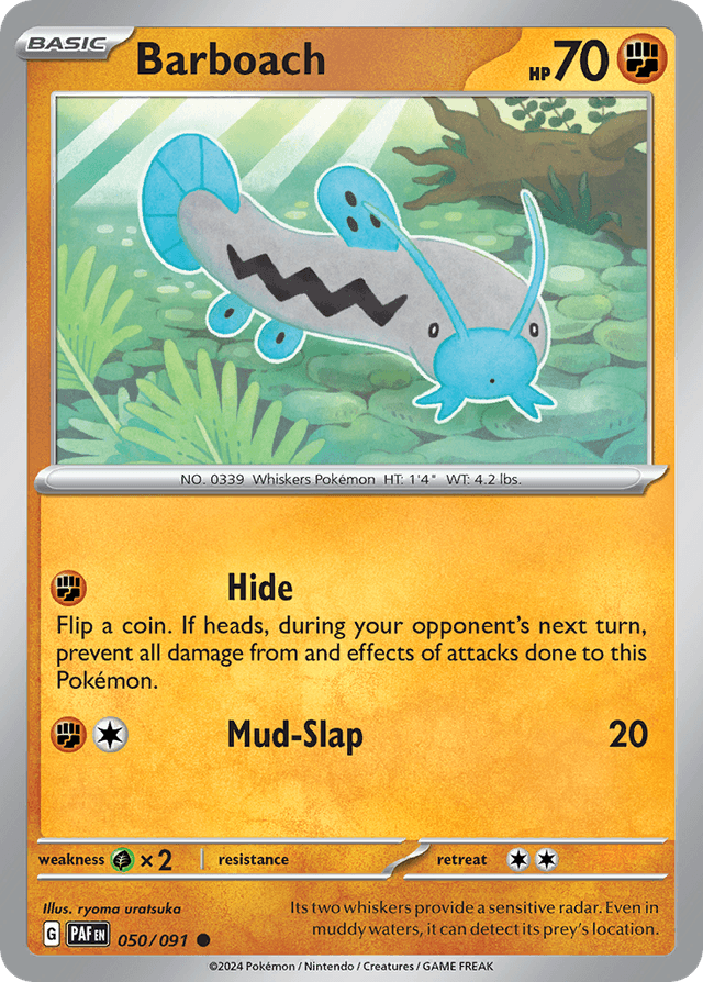 Carta Barboach 50/91 do set Paldean Fates — Pokémon TCG | Bynx