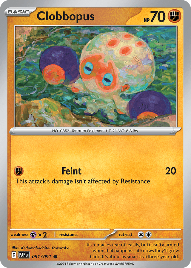 Carta Clobbopus 51/91 do set Paldean Fates — Pokémon TCG | Bynx