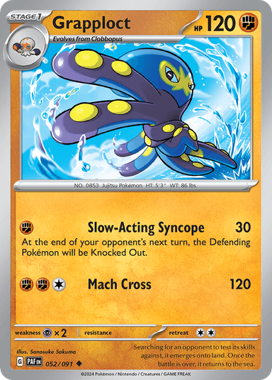 Carta Grapploct 52/91 do set Paldean Fates — Pokémon TCG | Bynx