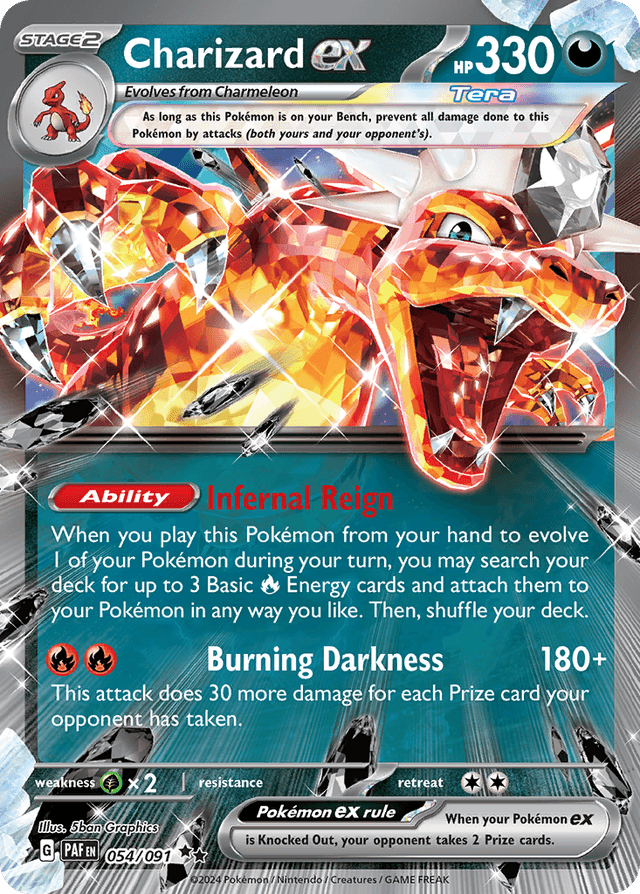 Carta Charizard ex 54/91 do set Paldean Fates — Pokémon TCG | Bynx