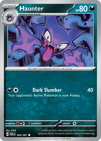 Carta Haunter 56/91 do set Paldean Fates — Pokémon TCG | Bynx