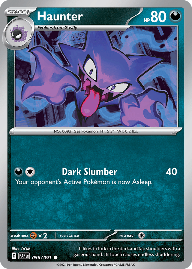 Carta Haunter 56/91 do set Paldean Fates — Pokémon TCG | Bynx