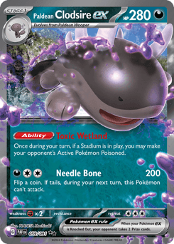 Paldean Clodsire ex 59 — Paldean Fates