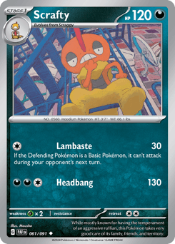 Scrafty 61 — Paldean Fates