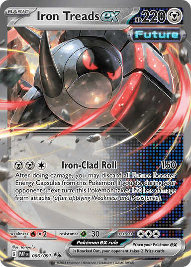 Carta Iron Treads ex 66/91 do set Paldean Fates — Pokémon TCG | Bynx