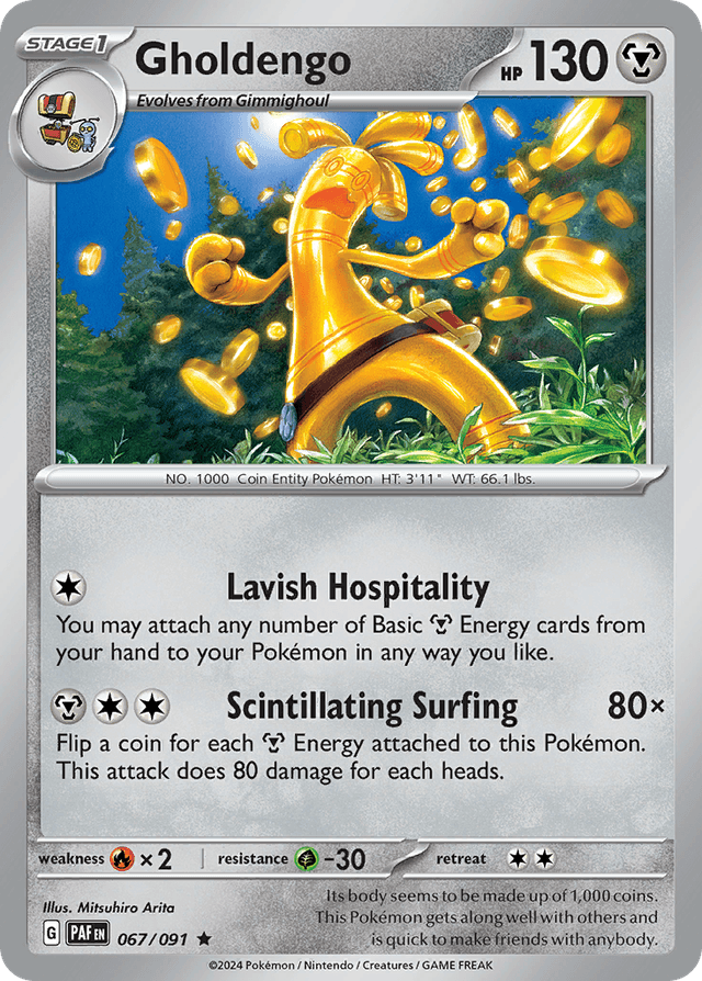 Carta Gholdengo 67/91 do set Paldean Fates — Pokémon TCG | Bynx