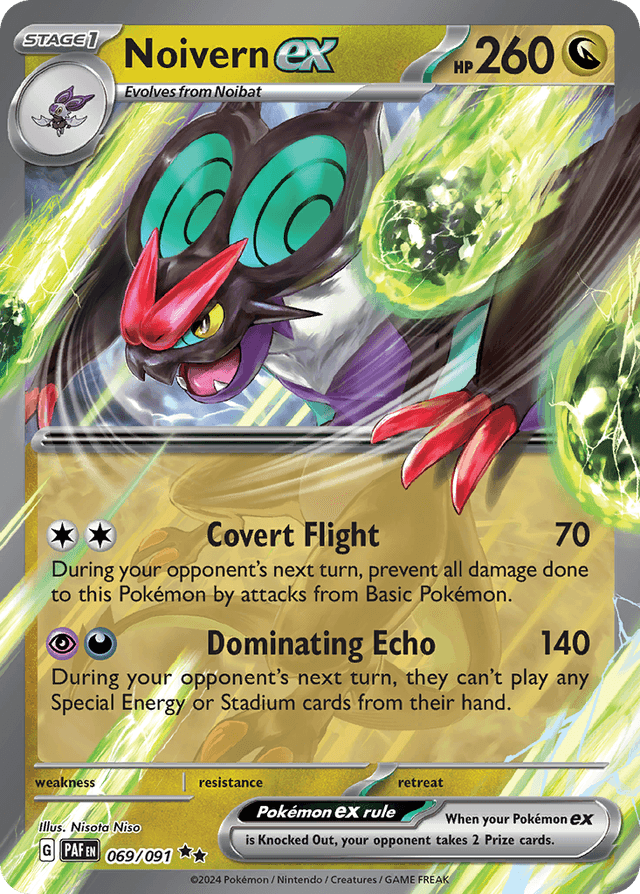 Carta Noivern ex 69/91 do set Paldean Fates — Pokémon TCG | Bynx