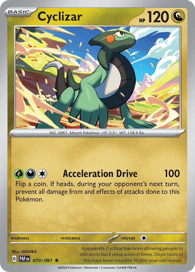 Carta Cyclizar 70/91 do set Paldean Fates — Pokémon TCG | Bynx