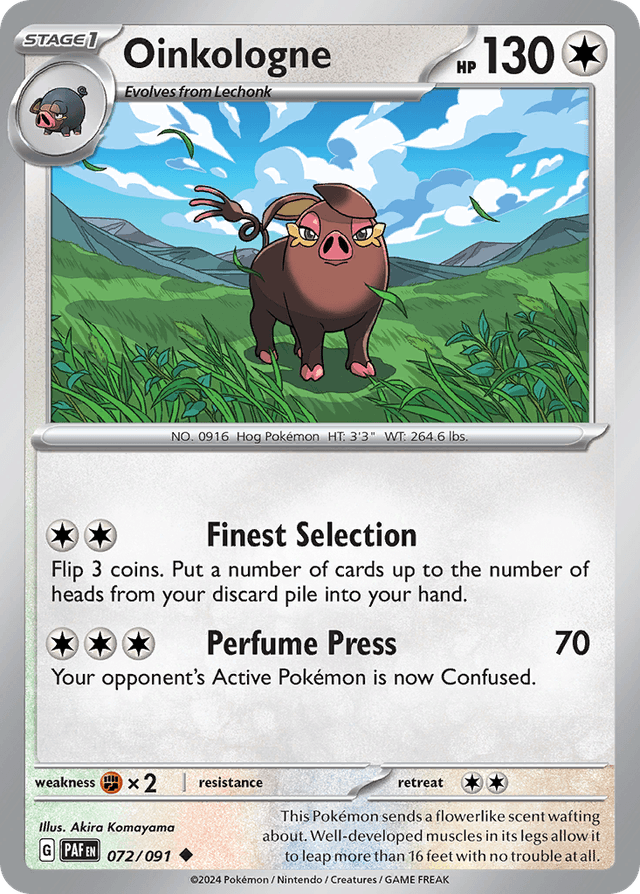 Carta Oinkologne 72/91 do set Paldean Fates — Pokémon TCG | Bynx