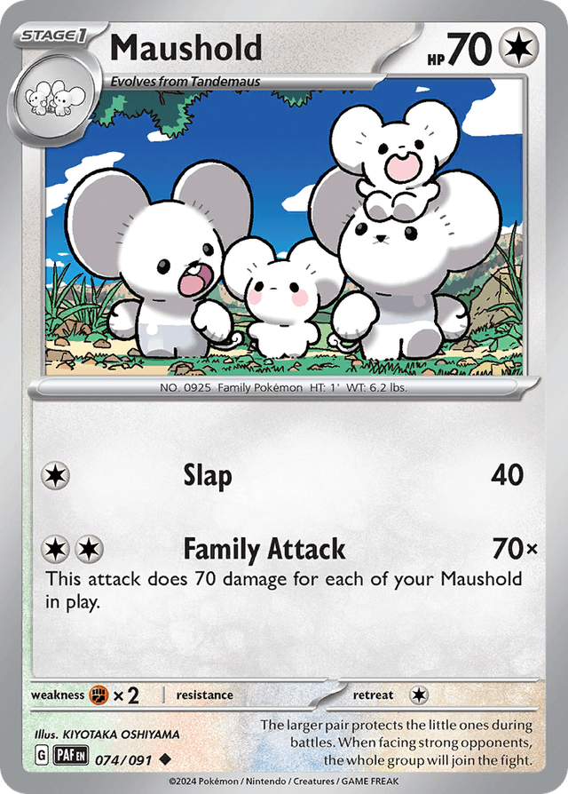 Carta Maushold 74/91 do set Paldean Fates — Pokémon TCG | Bynx