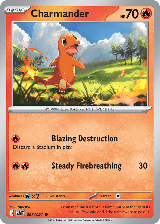 Carta Charmander 7/91 do set Paldean Fates — Pokémon TCG | Bynx