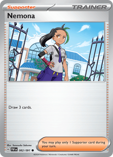 Carta Nemona 82/91 do set Paldean Fates — Pokémon TCG | Bynx