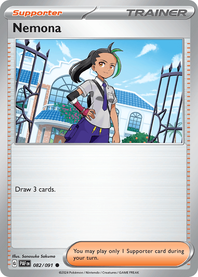 Carta Nemona 82/91 do set Paldean Fates — Pokémon TCG | Bynx
