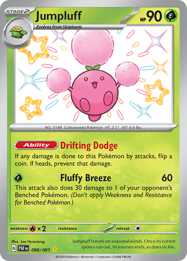 Carta Jumpluff 98/91 do set Paldean Fates — Pokémon TCG | Bynx