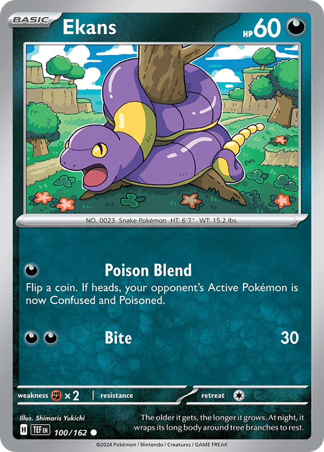 Carta Ekans 100/162 do set Temporal Forces — Pokémon TCG | Bynx