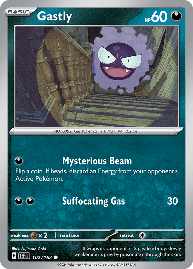 Carta Gastly 102/162 do set Temporal Forces — Pokémon TCG | Bynx