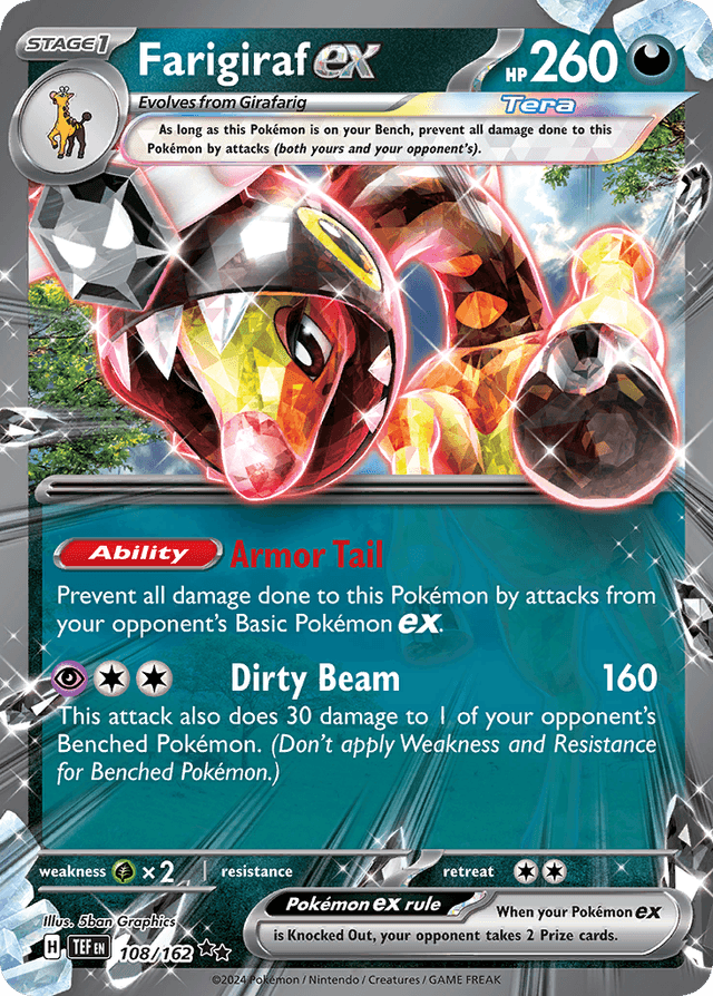 Carta Farigiraf ex 108/162 do set Temporal Forces — Pokémon TCG | Bynx