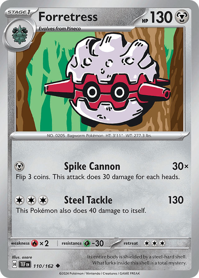 Carta Forretress 110/162 do set Temporal Forces — Pokémon TCG | Bynx