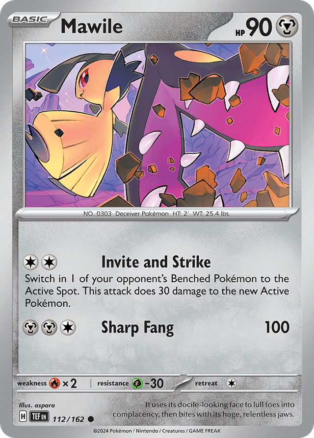 Carta Mawile 112/162 do set Temporal Forces — Pokémon TCG | Bynx