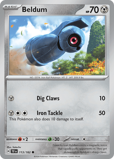 Carta Beldum 113/162 do set Temporal Forces — Pokémon TCG | Bynx