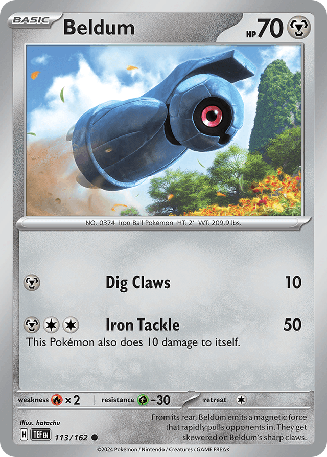 Carta Beldum 113/162 do set Temporal Forces — Pokémon TCG | Bynx