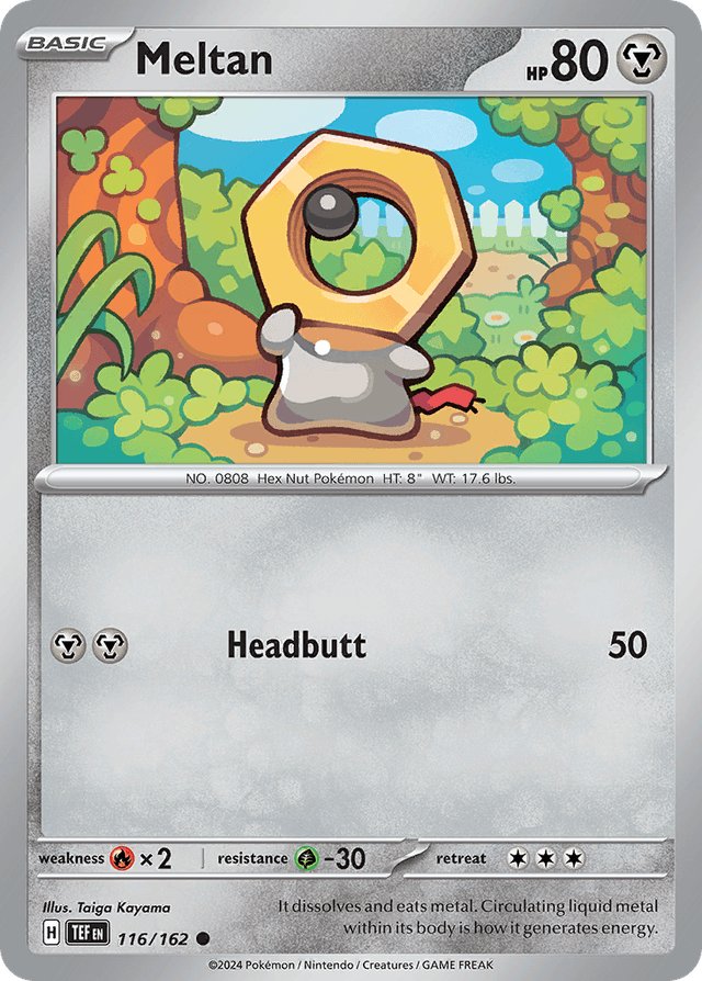 Carta Meltan 116/162 do set Temporal Forces — Pokémon TCG | Bynx