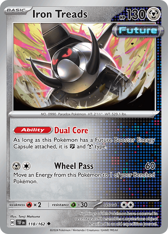 Carta Iron Treads 118/162 do set Temporal Forces — Pokémon TCG | Bynx
