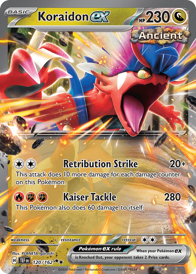 Carta Koraidon ex 120/162 do set Temporal Forces — Pokémon TCG | Bynx