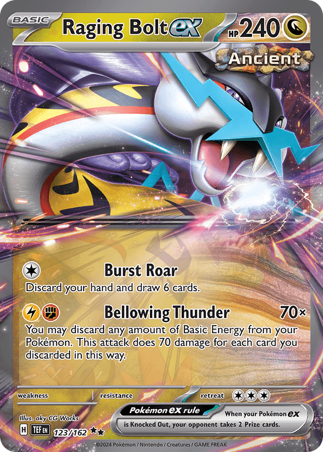 Carta Raging Bolt ex 123/162 do set Temporal Forces — Pokémon TCG | Bynx
