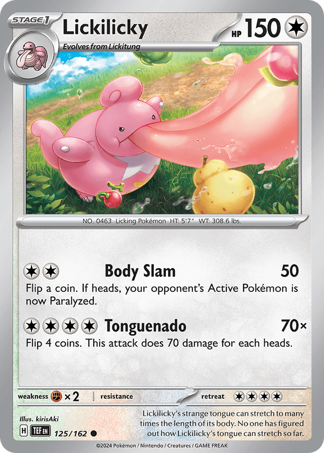 Carta Lickilicky 125/162 do set Temporal Forces — Pokémon TCG | Bynx