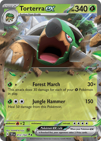 Carta Torterra ex 12/162 do set Temporal Forces — Pokémon TCG | Bynx