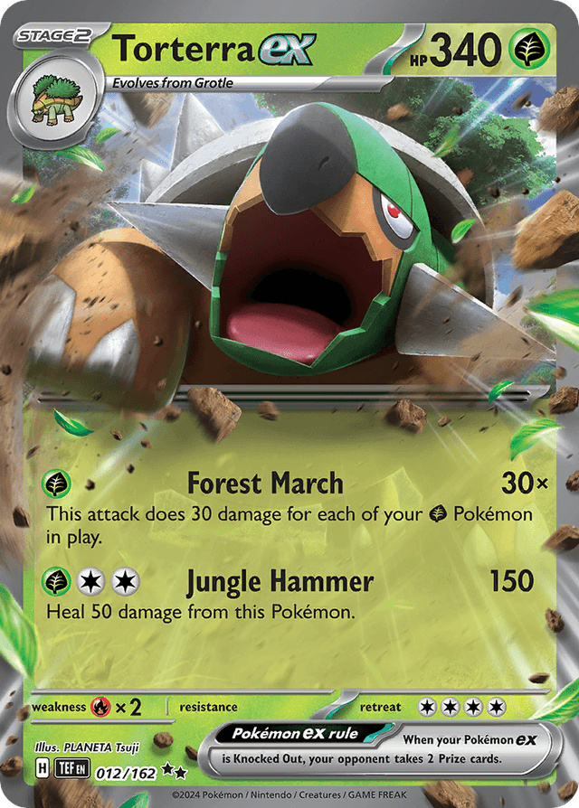 Carta Torterra ex 12/162 do set Temporal Forces — Pokémon TCG | Bynx