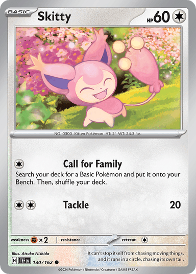 Carta Skitty 130/162 do set Temporal Forces — Pokémon TCG | Bynx