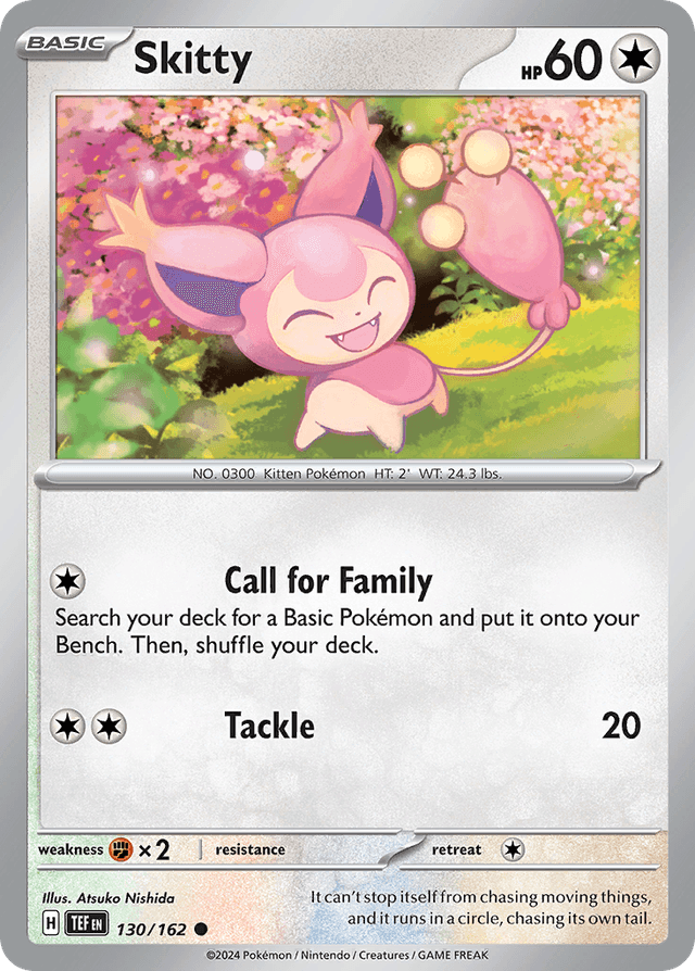Carta Skitty 130/162 do set Temporal Forces — Pokémon TCG | Bynx