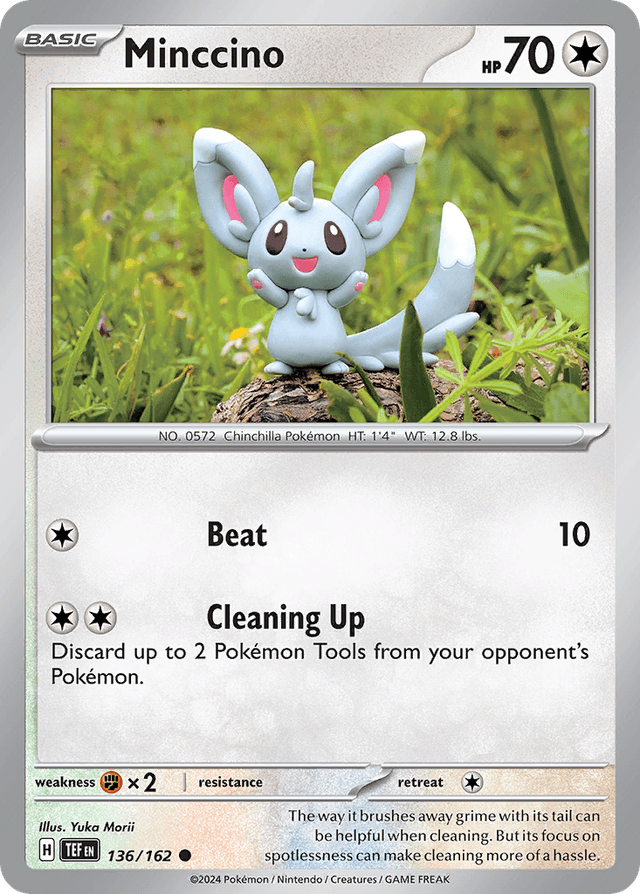 Carta Minccino 136/162 do set Temporal Forces — Pokémon TCG | Bynx