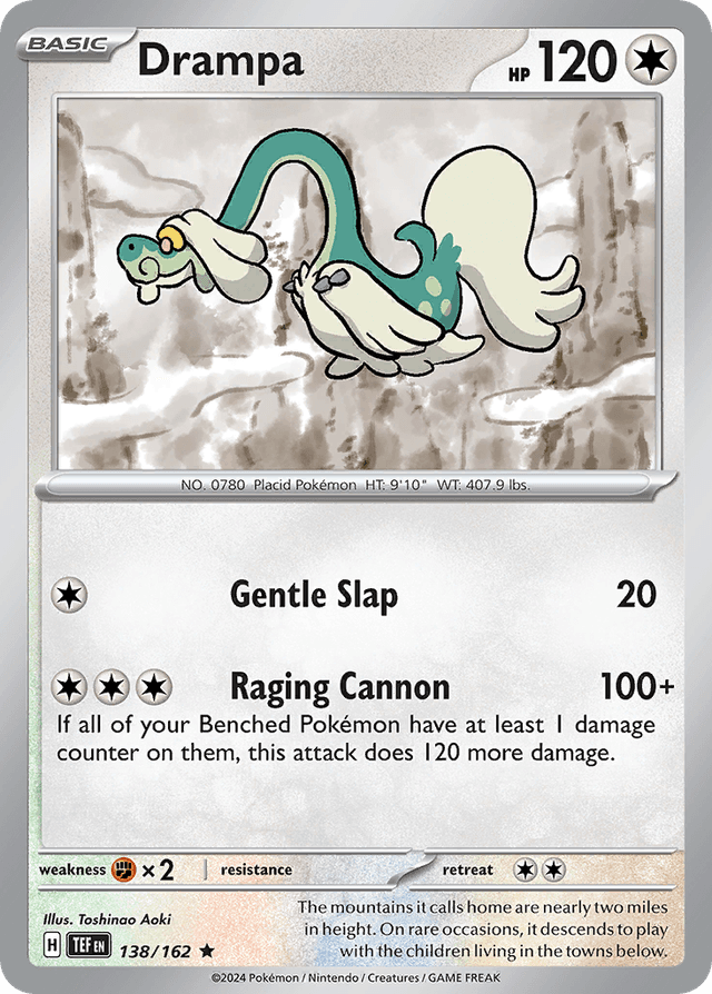 Carta Drampa 138/162 do set Temporal Forces — Pokémon TCG | Bynx