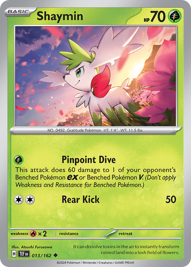 Carta Shaymin 13/162 do set Temporal Forces — Pokémon TCG | Bynx