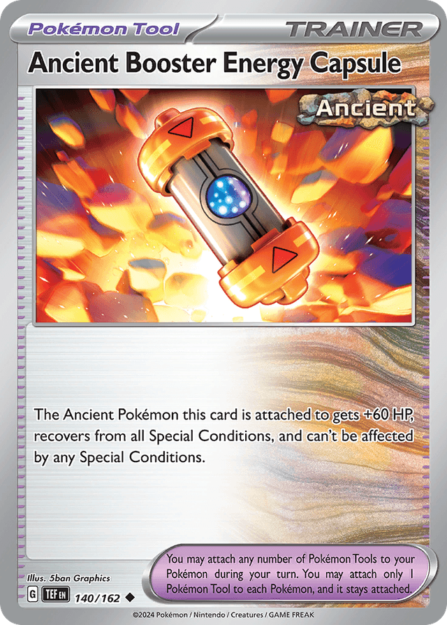 Carta Ancient Booster Energy Capsule 140/162 do set Temporal Forces — Pokémon TCG | Bynx