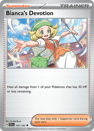 Carta Bianca's Devotion 142/162 do set Temporal Forces — Pokémon TCG | Bynx