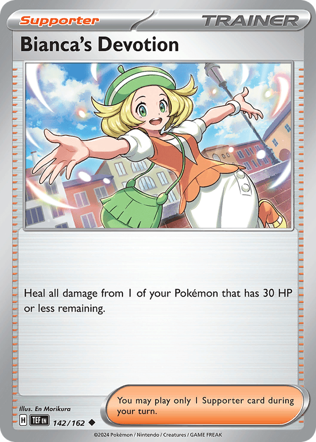 Carta Bianca's Devotion 142/162 do set Temporal Forces — Pokémon TCG | Bynx