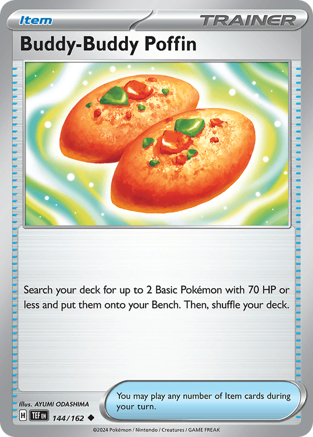 Carta Buddy-Buddy Poffin 144/162 do set Temporal Forces — Pokémon TCG | Bynx