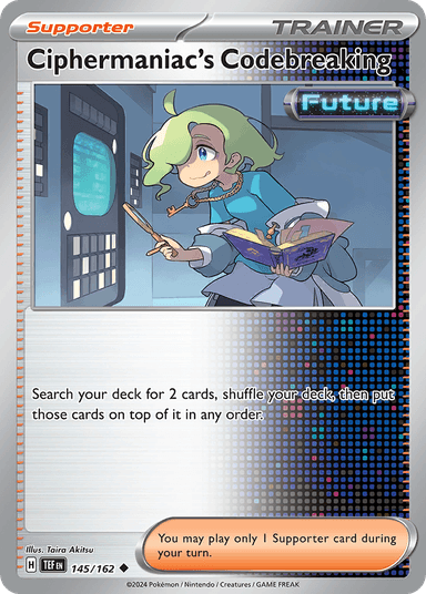 Carta Ciphermaniac's Codebreaking 145/162 do set Temporal Forces — Pokémon TCG | Bynx