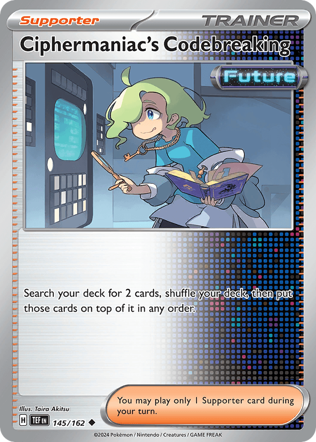 Carta Ciphermaniac's Codebreaking 145/162 do set Temporal Forces — Pokémon TCG | Bynx