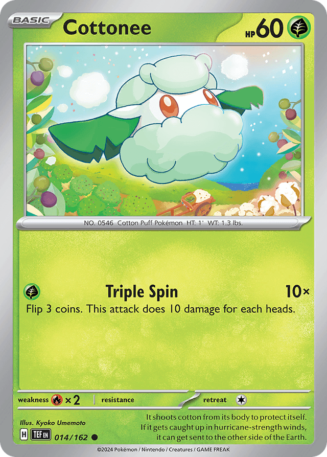 Carta Cottonee 14/162 do set Temporal Forces — Pokémon TCG | Bynx