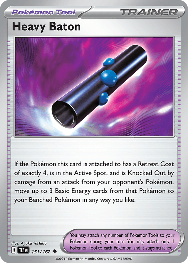 Carta Heavy Baton 151/162 do set Temporal Forces — Pokémon TCG | Bynx