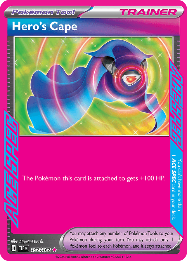 Carta Hero's Cape 152/162 do set Temporal Forces — Pokémon TCG | Bynx
