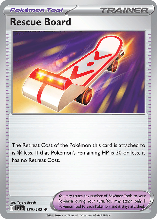 Carta Rescue Board 159/162 do set Temporal Forces — Pokémon TCG | Bynx