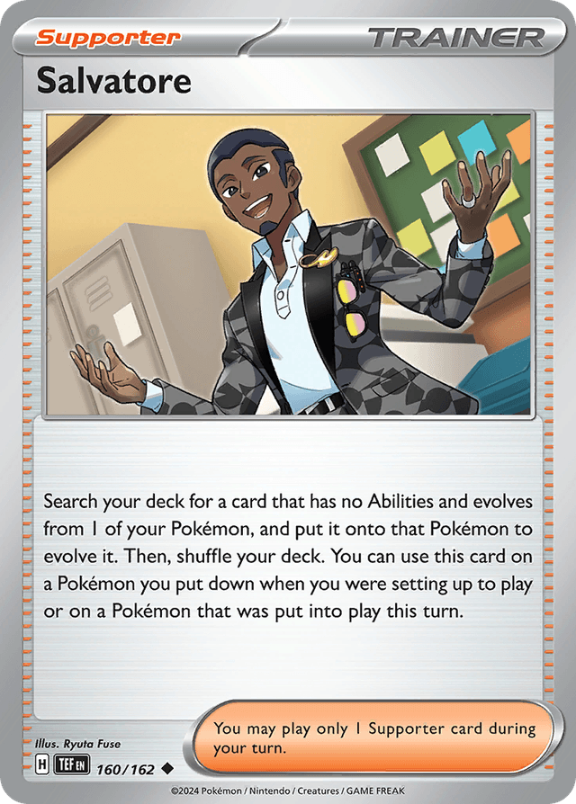Carta Salvatore 160/162 do set Temporal Forces — Pokémon TCG | Bynx